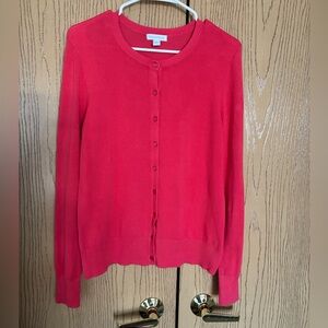 Charter Club Classic Crewneck Women Cardigan, size M